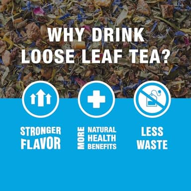 Tiesta Tea Pomegranatopia – Premium Loose Leaf Mixed-Berry Pomegranate White Tea | Low-Caffeine Blend | Hot & Iced | 8oz Resealable Pouch | Brews Up to 200 Cups - Image 7