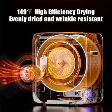 Auertech Portable Washer and Dryer Combo Set, 18 lbs Fully Automatic Washing Machine, 10 lbs Portable Dryers, Compact Washer and Dryer for Apartment, RV, Dorm - Image 6