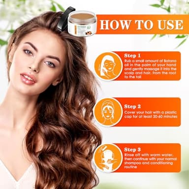 BaLiOLY Batana Oil for Hair Growth - Dr Sebi Organic Raw Botana Oil - 100% Pure Natural Unrefined Batana Hair Mask from Honduras - Prevents Hair Loss, Enhances Thickness, Repairs Split Ends - Image 5