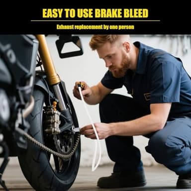 Brake Bleeder Hose - One Way Check Valve Tube Bleeding Tool Kit for Car Motorcycle Clutch, Universal Brake Fluid Bleeder Kit for Hydraulic Brake System, Soft Tube with Metal Clips(2pcs - Image 4