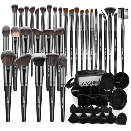 MAANGE Makeup Brushes 54 Pcs Makeup Tool Set, Multi-functional Makeup Kit Premium Synthetic Brush Make up Brushes Set for Women Girl (Black, 54 Pcs) - Image 1