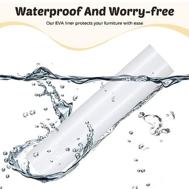 Glotoch Shelf Liner 17.5x360, Non Adhesive Cabinet, Drawer Liner for Refrigerator, Kitchen, Waterproof and Durable Fridge Table Place Mats for Cupboard, Clear - Image 9