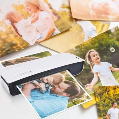 Laminator, A4 Laminater Machine, 9 Inch Thermal Laminater Machine, 4 in 1 Personal Desktop Cold Laminator with Paper Cutter and Corner Rounder 15 Laminating Pouches for Office School Business Use - Image 6