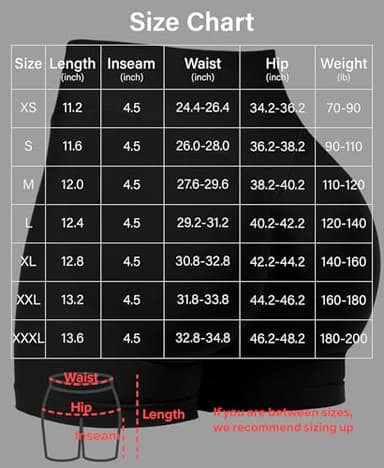 VOYJOY Women Workout Impact Shorts 2.5"/ 3.6"/ 4.5"/ 6" Scrunch Butt Lifting Gym Seamless Booty Biker Shorts Black - Image 5