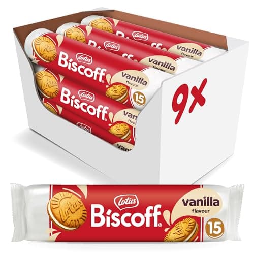 Lotus Vanilla Flavor Biscoff Sandwich Cookies, 5.29 Ounces (Pack Of 9) - Image 1