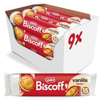 Lotus Vanilla Flavor Biscoff Sandwich Cookies, 5.29 Ounces (Pack Of 9) - Image 1