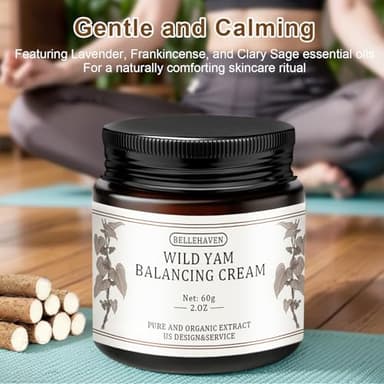 BelleHaven Wild Yam Cream – Formula Enhancement-Plant-Based Body Cream with Natural Ingredients, Lavender Scent, for Daily Skincare, 2oz / 60g Menopause - Image 4