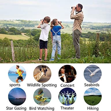 POLDR 12X25 Small Pocket Binoculars Compact Adults,Mini Kids Binoculars Boys for Bird Watching,Concert Theater Opera - Image 7