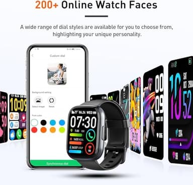 2025 Smart Watch for Men Women, 1.95" HD Touchscreen Fitness Tracker with Bluetooth Calling, Fitness Watch with 110+ Sports Modes/Heart Rate/Sleep Monitor, IP68 Waterproof Smartwatch for Android iOS - Image 7
