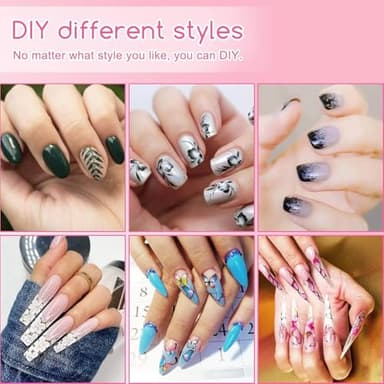 Wisdompark 72W UV LED Nail Lamp Dryer for Gel Polish with 15 Beads Curing lamp 3 Timer Settings & Auto Sensor, Professional Nail Light with LCD Touch Display (White) - Image 2