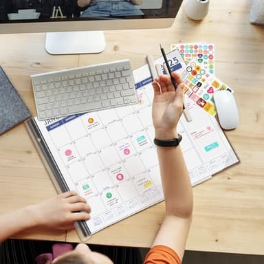 Ospelelf Desk Calendar 2025-2026 Large 22'' x 17'' Calendar 2025 Monthly Desktop Calendar, 18 Month Calendar, Use Jan 2025 - June 2026 - Image 2
