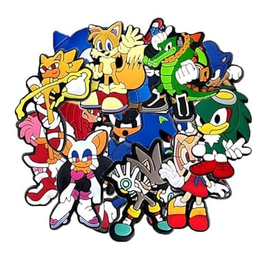 16PCS Cute Anime Shoe Charms, Shoe Decoration Party Gifts For Boys Girls Kids, Women.