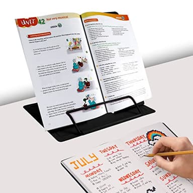 Metal Book Stand Adjustable Book Holder for Reading - Image 4