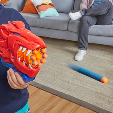NERF Wild Lionfury, Easy Play Dart Blaster, 16 Nerf Elite Darts, Nerf Blaster Lion Toys for 6 Year Old Boys & Girls & Up, Outdoor Toys - Image 11