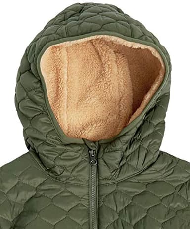 Amazon Essentials Women's Lightweight Quilted Full-Zip Water-Resistant Sherpa-Lined Hooded Puffer Jacket, Olive, XX-Large - Image 6