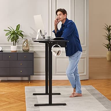 ErGear Electric Stand up Desk Frame,4 Memory Height Settings Height Adjustable Table Legs, Sit Stand Desk Frame Up to 47.2", Ergonomic Standing Desk Base Workstation, Black Frame Only - Image 2