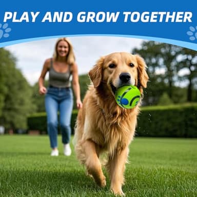 SHAKE AND LAUGH Dog Toys Ball, Interactive Dog Ball, Shaking with Gibbering Sound, for Training & Herding, S, 3.14 in (8 cm) - Image 3