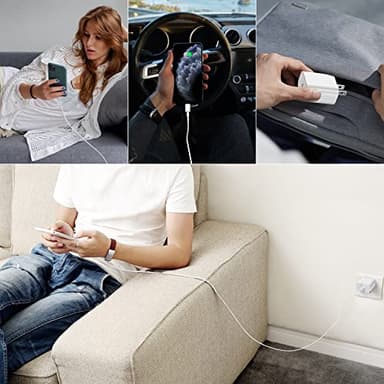 USB C Fast Charging 2Pack 25W Type C Wall Charger Block With 6FT Long USB C to Lightning Cable Compatible With Phone 14Pro/13 Pro/12/12 Pro Max/11/XS Max/XS/XR/X/8 - Pink - Image 7