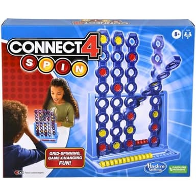 Hasbro Gaming Connect 4 Spin Game, Features Spinning Connect 4 Grid, 2 Player Board Games for Family and Kids, Strategy Board Games, Ages 8 and Up - Image 6