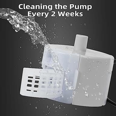 Ultra-Quiet Replacement Pump for Stainless Steel Cat Water Fountains - SMA-800 Motor - Safe and Easy to Clean with Low Voltage DC 5V and USB Cable (Side Suction Pump) - Image 8