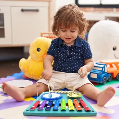 Baotree Activity Wall Busy Board Panels, Montessori Sensory Toys, Wall Activity Center, Educational Toy, Interactive Wooden Learning Toy for Toddler Playroom & Children's Daycare - Image 7