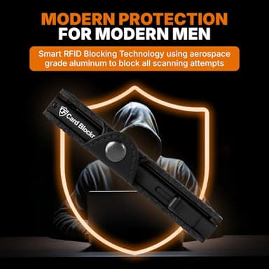 Conceal Plus Mens Wallet Card Holder, Smart Pop Up RFID Blocking Wallet, Slim Minimalist Leather Front Pocket Card Case, 6-10 Card Capacity Plus Cash Slot & ID - Image 4