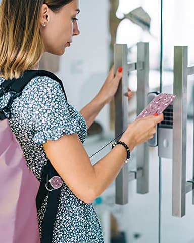 COOKOOKY 2 Pack Badge Holder and Heavy Duty Retractable Reel, ID Badge Holders with Retractable Clip for Nurse Teacher Student Office Women Men - Image 7