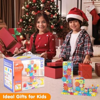 DEKILEA Building Toys, 234 Pieces Upgrade Gear Building Blocks Set Kids Tool Set with Electric Drill, Construction Toys STEM Kits for Kids Age 3+ - Image 6