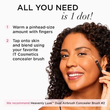 IT Cosmetics Bye Bye Under Eye Concealer (Light Beige) - Water-Resistant, Full Coverage Brightening Concealer For Dark Circles, Fine Lines, Redness & Discoloration, Anti-Aging, 24H Wear - 0.4 fl oz - Image 8