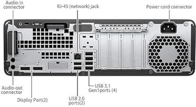 HP EliteDesk 800 G3 SFF Desktop PC Intel Core i5 6th Gen 3.20GHz 16GB RAM 256GB SSD WiFi BT Keyboard Mouse Windows 11 Pro (Renewed) - Image 4