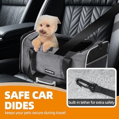 PAPZER Top Loading Medium Cat Carrier with Privacy Curtain, Delta Approved TSA Pet Travel Crate Suitcase Luggage Sleeve, Soft-Sided Dog Kennel Bag 18x11x11 United Airline Approved Under Seat Grey - Image 7