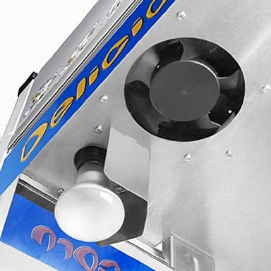 Pop Heaven Popcorn Machine - 12oz Stainless-Steel Kettle, Reject Kernel Tray, Warming Light, and Accessories by Great Northern Popcorn (Blue) - Image 8