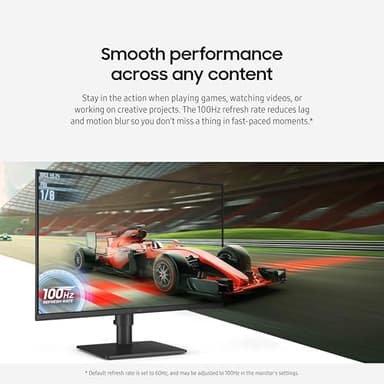 Samsung 27” (S40GD) Borderless Business Monitor with IPS Panel, 100Hz Refresh Rate, Eye Saver Mode, Ergonomic Design, Game Picture Mode, LS27D402GANXGO, 3 Yr Warranty - Image 5