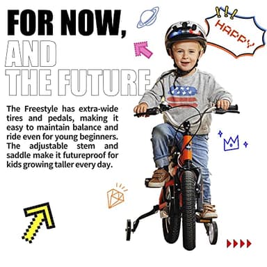 RoyalBaby Freestyle Kids Bike Boys Girls 16 Inch BMX Childrens Bicycle with Training Wheels & Kickstand for Ages 4-7 years, Green - Image 10