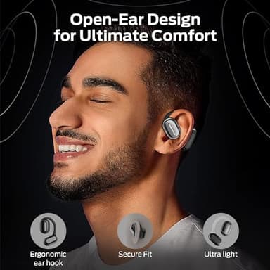 Monster Open Free AC100 Open Ear Headphones, Bluetooth 5.3 Wireless Earbuds with Earhooks, Immersive Stereo Sound by Dual Large Driver, Clear Talk, 30H Playtime,Waterproof Sport Earbuds for Running - Image 2