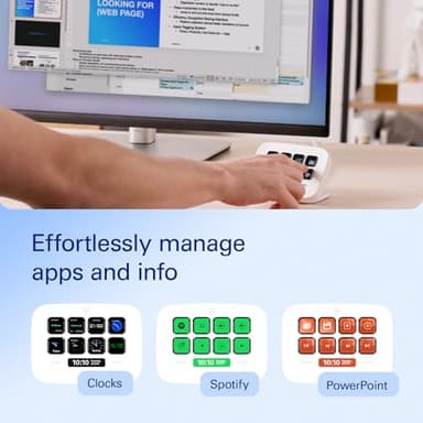 Elgato Stream Deck Neo – 8 Customizable Keys, 2 Touch Points, Speed Through Tasks & Workflows - Control Word, Excel, PowerPoint, Teams, Zoom, Spotify and more, Drag-’n-Drop Setup - Works with Mac & PC - Image 4