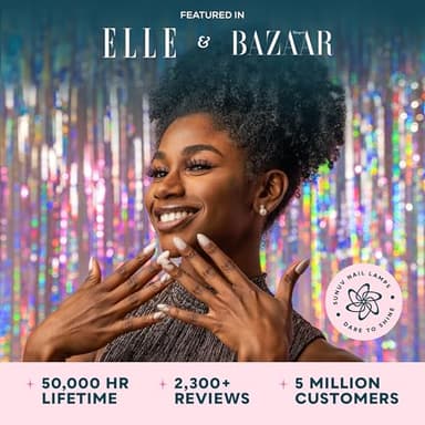 SUNUV LED UV Nail Light, UV Lamp for Gel Nails Polish with 4 Timer Settings, LCD Display Removable Base, SUN4S Pink - Image 9