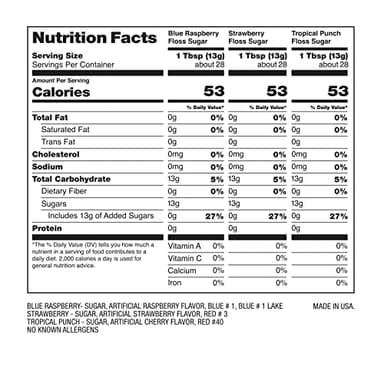 Nostalgia Kool-Aid Cotton Candy Variety Kit – 3 Flossing Sugar Flavors (Blue Raspberry, Strawberry, Tropical Punch) – 7-oz Bottles – Compatible with Cotton Candy Makers – Party Supplies - Image 6