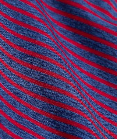 vineyard vines Bradley Stripe Sankaty Polo, Blue/Lighthouse Red, S - Image 5