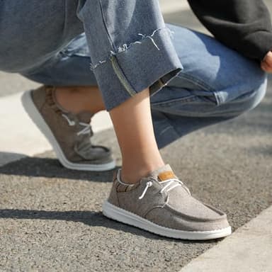 STQ Slip on Shoes Women Casual Arch Support Sneakers Comfortable Orthopedic Loafers for Foot Pain Relief Taupe US 8 - Image 8