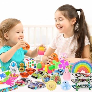 soi-meme 60 Pcs Party Favors Carnival Treasure Box Toys Classroom Prizes Small Mini Bulk Gifts Toys Pinata Easter Basket Stuffers for Kids Boys Girls , Goodie Bags Fillers for Kids Birthday Party - Image 4