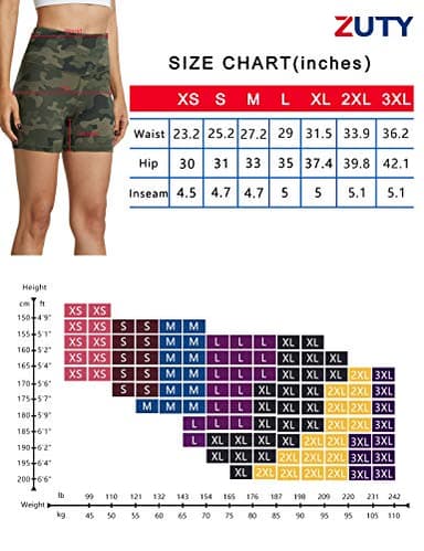 ZUTY 5" Biker Shorts Women High Waisted with 2 Hidden Pockets Workout Athletic Running Yoga Long Shorts Two Piece Black S - Image 6