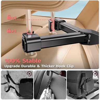 Baby Car Mirror for Car Seat Safely Mirror Hook Clip Design for Rear Facing Infant Newborn 360° Rotation Baby Backseat Mirror with Wide Clear View, Shatterproof, Easy Install Baby Essentials - Image 5