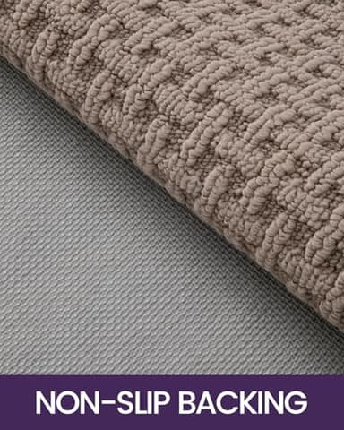 DEXI Front Entryway Door Mat Non Slip 32x48, Washable Entry Way Mats Inside Entrance Low Profile, Welcome Doormat Dirt Trapper for House Floor Home Porter Hall Backdoor Area, Light Taupe - Image 5