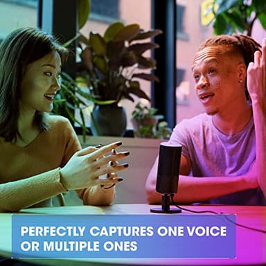 JBL Quantum Stream: Dual pattern premium USB Microphone for Streaming, Recording and Gaming, Voice monitoring with easy volume control, (Black) (Renewed) - Image 5