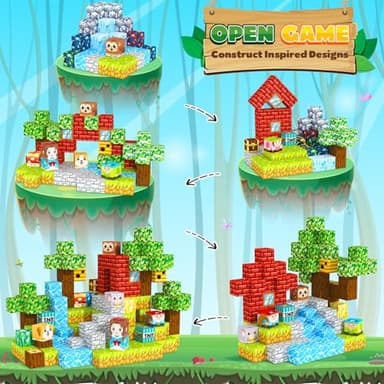 Magnetic Blocks, Magnet Cubes Building Blocks Toddler Travel Toys for 3-5 5-7 8-13 Year Old Boys Girls, Montessori Sensory Kids Toys & Games, Kids Birthday Decorations Party Favors Gifts - Image 3