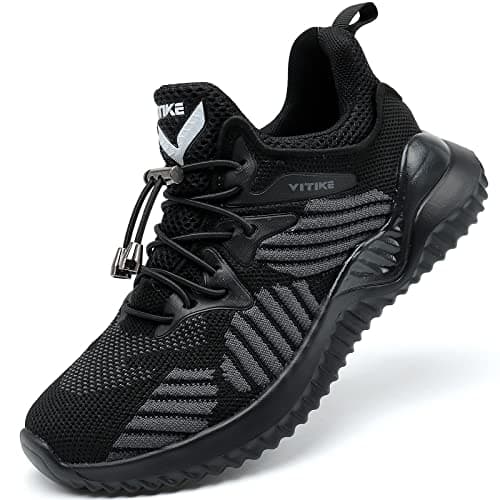 JMFCHI Boys Girls Kids' Sneakers Knitted Mesh Sports Shoes Breathable Lightweight Running Shoes for Kids Fashion Athletic Casual Shoes Classic Black - Image 1