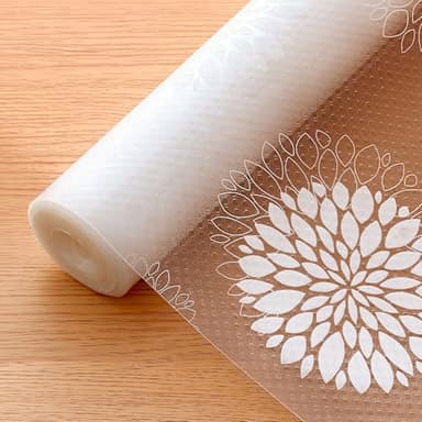 Cooyes Shelf Liners for Kitchen Cabinets Waterproof & Oil-Proof Kitchen Cupboard Mats Non-Slip Drawer Mats EVA Material Non Adhesive Fridge Liner for Shelves - Image 1
