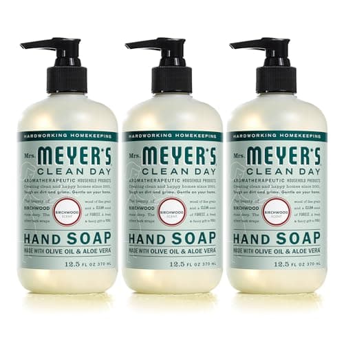 MRS. MEYER'S CLEAN DAY Liquid Hand Soap, Birchwood Scent, 12.5 fl oz (Pack of 3) - Image 1