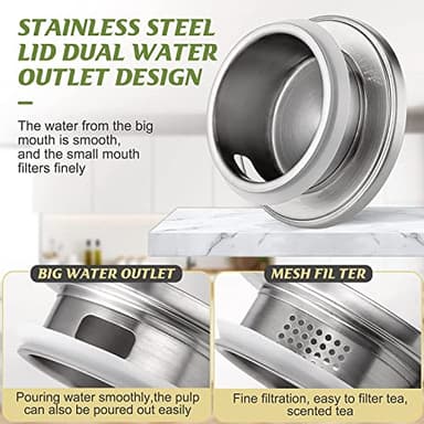 Glass Pitcher with Lid,3000ml - Hot/Cold Water Jug, Juice and Iced Tea Beverage Carafe - Image 7